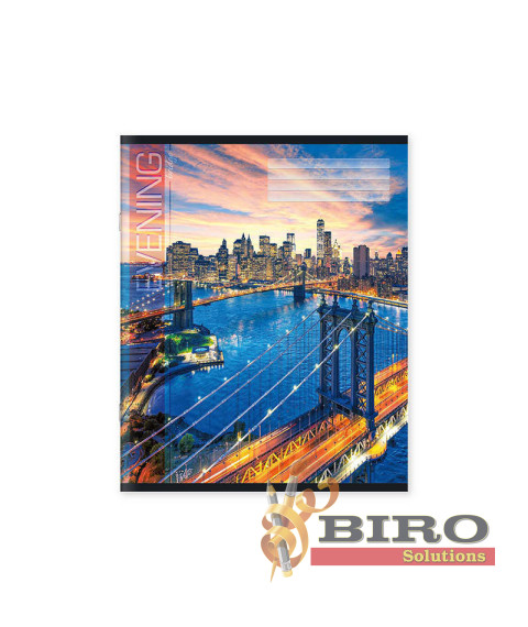 Caiete 36 foi, pătrățele, copertă colorată, 365009